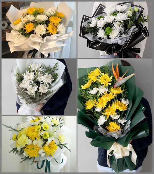 湖北孝感市应城市四里棚街道华山村白事花束代送